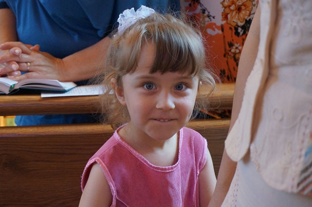 Дзеці ў касцёле